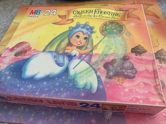 MILTON BRADLEY 1984 PUZZLE CANDY LAND QUEEN FROSTLINE 24 PIECES COMPLETE - Image 2 of 2