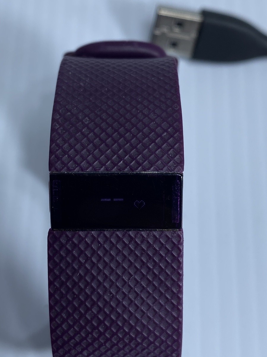 Fitbit Charge HR Purple Activity Tracker Small Purple Band  display picture 1