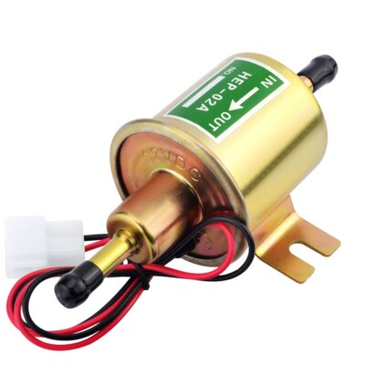 #ad HEP 02A Inline Electric Fuel Pump Universal 12V Low Pressure Gasoline Diesel $10.99