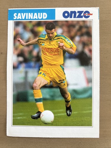 CARD ONZE MONDIAL MICKAËL LANDREAU FRANCE FC NANTES 🟢🟡 1997 ROOKIE