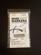 1 qty WIRE MARKER BOOK                        1-45   1 book with 10 pages