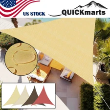 Outdoor Triangle Sun Shade Sail Waterproof Canopy Patio Shelter UV Block Cover