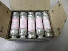 Box of 10 - Gould Shawmut TR1/2R Time Delay Fuse Cartridges RK5 250V 1/2A