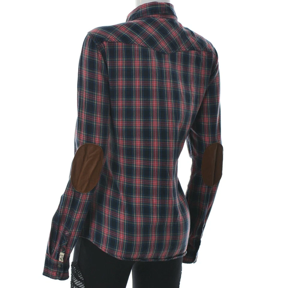 Chemise Western Trail femme Maison Scotch en daim patch coudes manches longue... - Photo 3/4