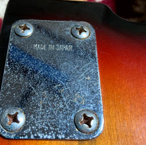 Gallan Jazz Bass Type Sunburst Block Inlay Japan Vintage