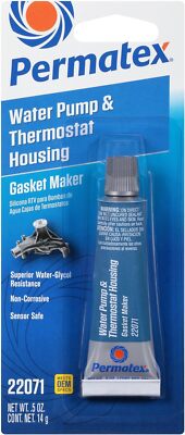 Permatex 22071 Water Pump Thermostat Housing RTV Silicone Gasket Maker 0.5 oz.
