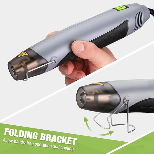 WORKPRO 400W Mini Heißluftpistole,Tragbare Heißluftpistole 300℃/500℃ - Bild 6 von 7