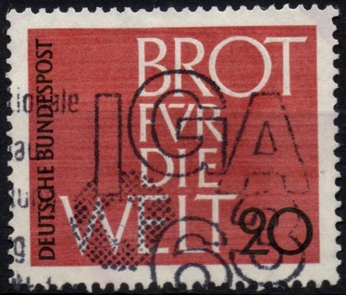 WEST GERMANY 1962 - Used 40 Pfg Hunger Fight #DR4