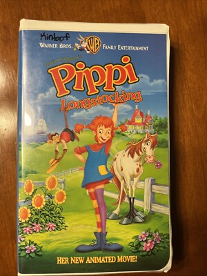 Pippi Longstocking (VHS, 1997) Animated Clamshell Case