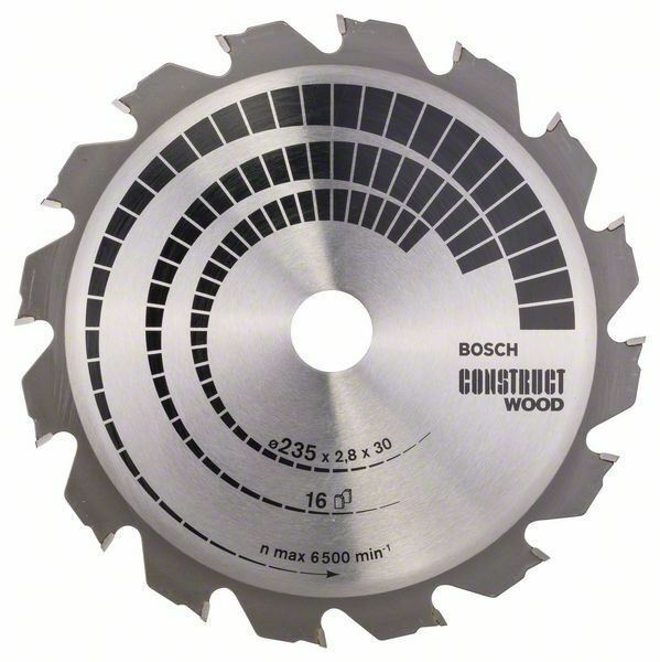 Bosch Professional Construct Wood circ. saw blade 235x30/25x2.8mm 16 2608640636