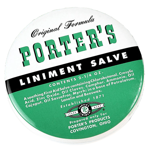 Porter's Liniment Salve Ointment Soothing First Aid Itch Relief ...