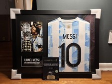 Lionel Messi Signed Argentina Jersey Copa America Winner 2021 10 Autographed