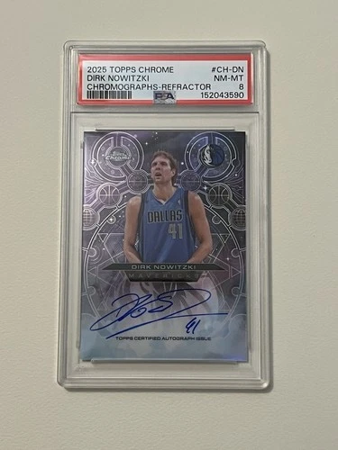 2025 Topps Chrome Dirk Nowitzki Refractors (RAW)
