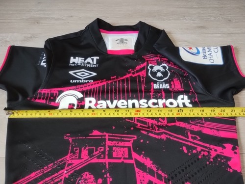 Bristol Bears Rugby European Shirt 2020/2021 - Umbro Large Match Worn 10 Jersey - Picture 9 of 14
