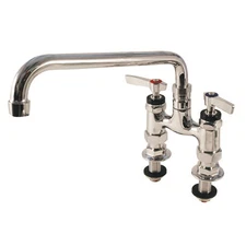 Encore KL574010SE1 4 in Deck Mount Heavy Duty Faucet w/ 10 in Spout