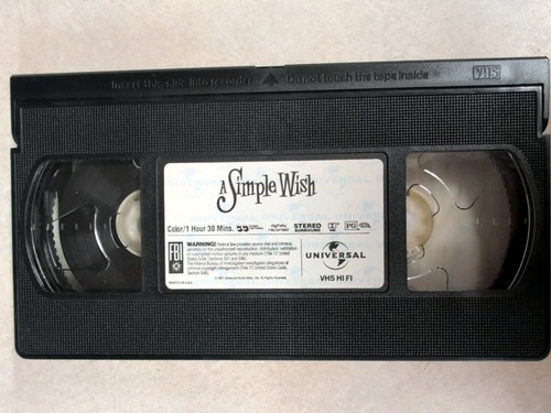 A Simple Wish (VHS 1998) Mara Wilson Martin Short **Buy 2 Get 1 Free** - Picture 3 of 3