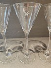 Set of 4 Tall Grey Goose Vodka Martini Glasses 4.5 oz. Cocktail Etched Bowl/Base — photo 2