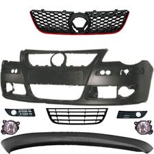 Set Stoßstange vorne grundiert Nebel+Zubehör für VW Polo 9N3 Bj. 05-09