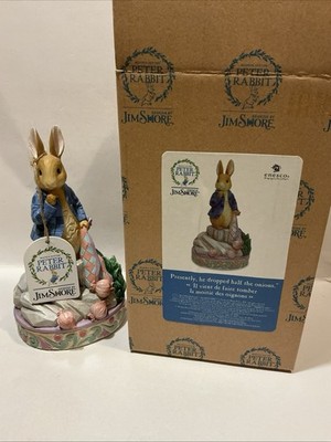 Jim Shore Beatrix Potter Peter Rabbit ließ die Zwiebeln fallen - 6010687 - BRANDNEU