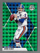 JOHN ELWAY 2020 MOSAIC FOOTBALL GREEN PRIZM INSERT #67 BRONCOS