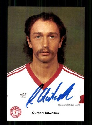 Günter Hutwelker Autogrammkarte Fortuna Köln 1986-87 Original Signiert