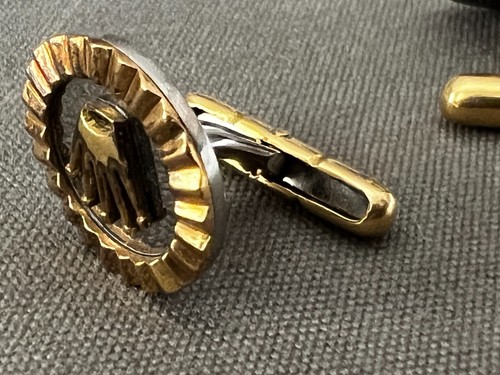 Vintage Rolex cufflinks in steel and 18-karat gold - Imagen 5 de 6