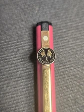 SPECIAL VINTAGE WHITE DOT SOUTHERN PRIDE CROSSED FLAG RETRACTABLE BALL POINT PEN