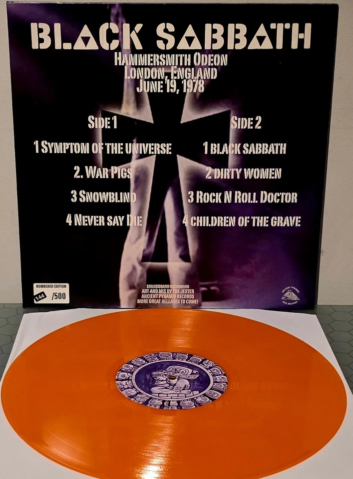BLACK SABBATH Odeon Hammersmith *LIMITED EDITION OF 500 ONLY ORANGE* Vinyl LP NM - Image 2 of 4