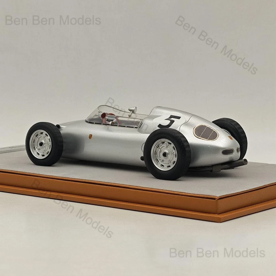 1/18 Tecnomodel Porsche 718 F2 1960 Solitude GP #5 Resin Car Model Limited - Image 4 of 4