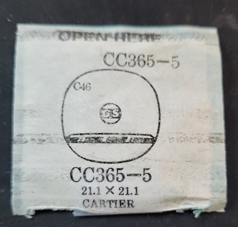 Vintage Cartier & Certina Watch Crystals – 3 Pieces – NOS / Mineral Glass