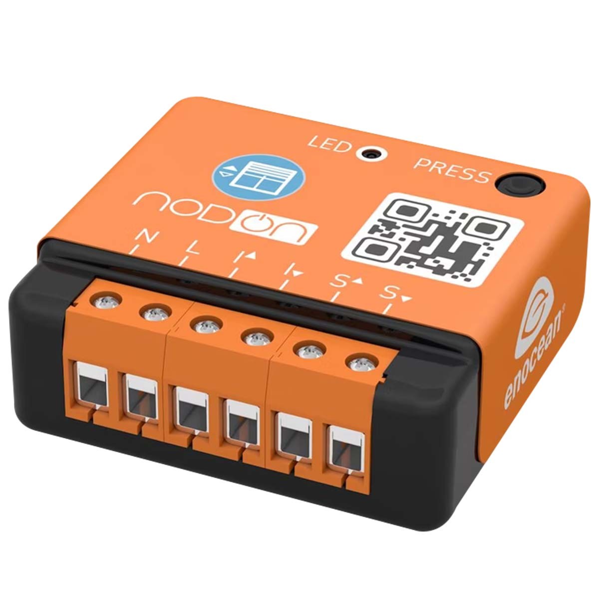 Modulo strobo EnOcean NODON orange boîtier compact à encastrer pour volet - 2