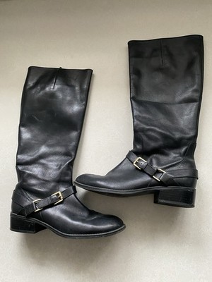 Lauren Ralph Lauren Boots Womens Size 8B Black Equestrian Riding Leather Tall