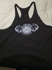 Vintage The Pump House Myrtle Beach SC Bodybuilding stringer Tank top XXL Black