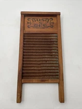 VINTAGE BUSY BEE No 16, 2 SIDED WASHBOARD 18" Tall  8.5" Wide