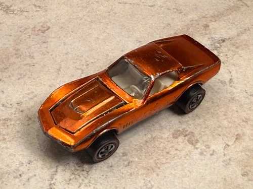 Original Hot Wheels Redline - Orange US Custom Corvette!! - Free Shipping!!