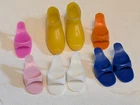 Vintage Barbie Doll Open Toe Heels Shoes & Francie Zig Zag Zoom Squishy Boots