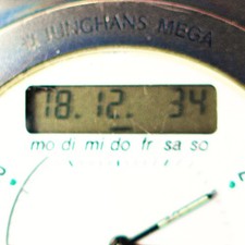 interssante HERREN ARMBANDUHR, "Junghans-MEGA", Funkuhr, einwandfreie Funktion