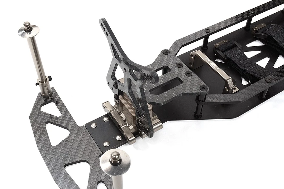 Alloy Chassis & Carbon Fiber Conversion Kit for Team Associated DR10 Drag - Image 3 of 4