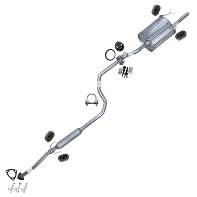 Stainless Steel Resonator Muffler Kit w/ Hangers fits: 1999-2000