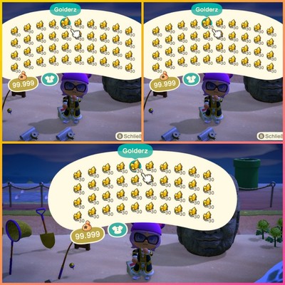 Animal Crossing New Horizons Switch Nook 3600 Golderz = 36Mio Sternis 