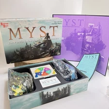 Myst Board Game 1998 University Games The Puzzling New Adventure Complete
