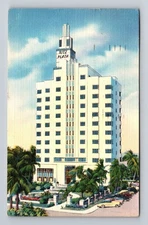 Miami Beach FL-Florida, Ritz Plaza Hotel, Advertising, Vintage Postcard