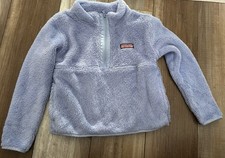 Vineyard Vines Girls 10/12 Purple Sherpa Quarter Zip Super Soft