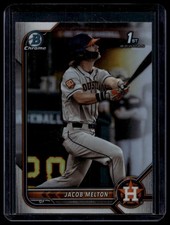 Jacob Melton 2022 Bowman Draft #BDC-135 1st Chrome Refractor Houston Astros