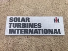 SOLAR TURBINES AIRCRAFT COMPANY INTERNATIONAL HARVESTER VINTAGE METAL  SIGN