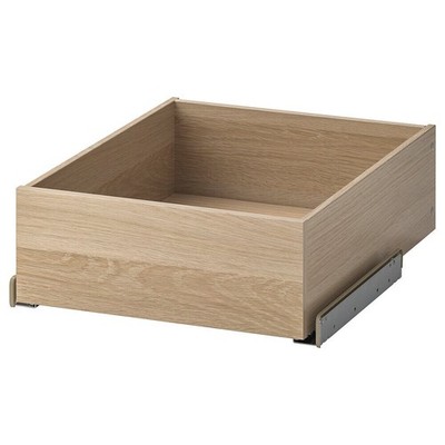 IKEA KOMPLEMENT Schublade 42,8x56,9x16 cm weiß gebeizt Eiche Nachbildung