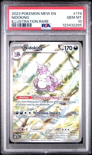 Nidoking IR 174/165 Scarlet & Violet 151 PSA 10