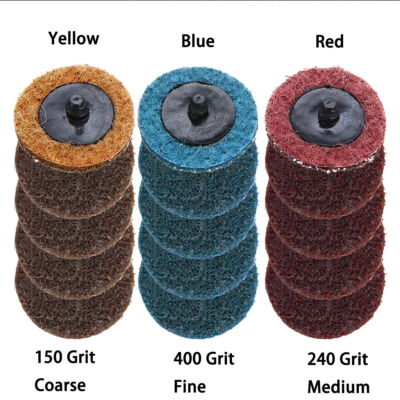 Grinder Sanding Pads 150 240 400 75mm 3'' Type R Roll Lock Quick Change Discs Die