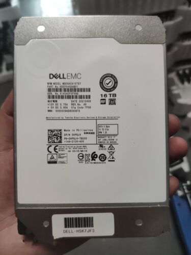 Kompatible Dell HPGJ4 0HPGJ4 16TB 7.2K SATA 3.5" 6Gbps MG08ACA16TEY Festplatte - Bild 2 von 5