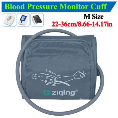 ZIQING Medium Adult Upper Arm Blood Pressure Monitor Replacement Cuff 22-36cm Blue